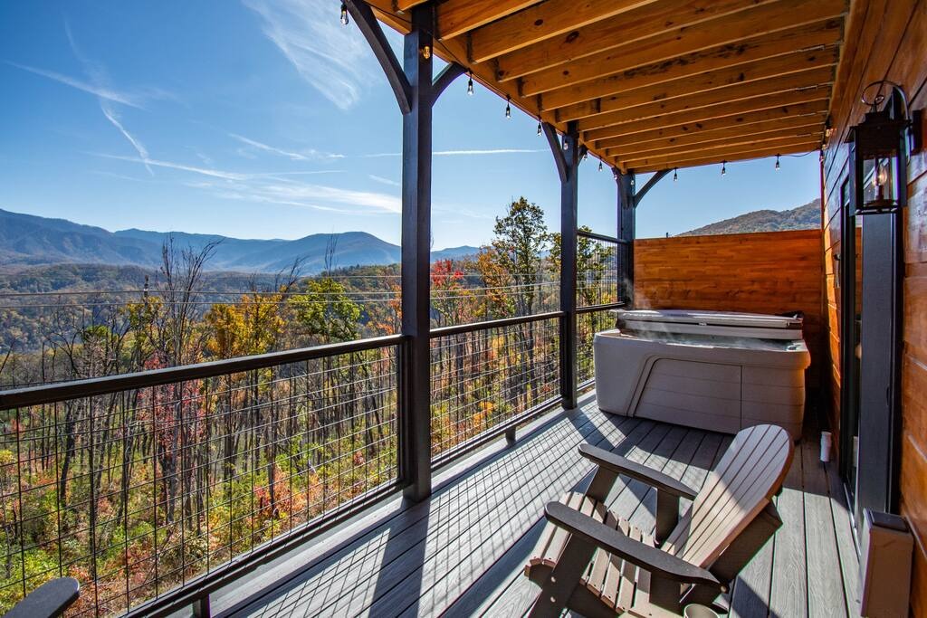 Hot tub with view