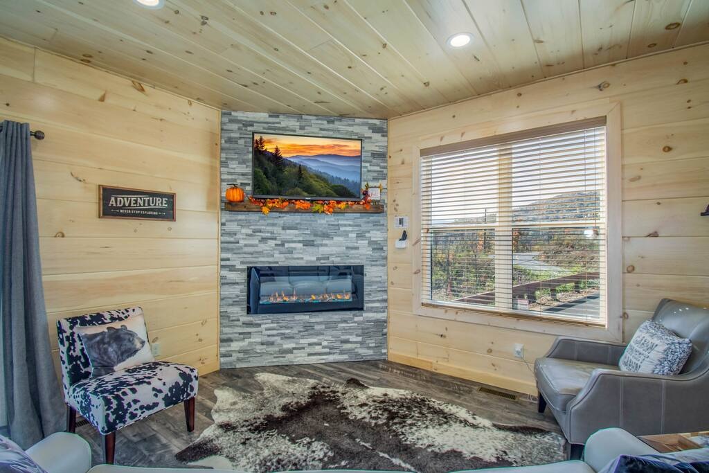 Fireplace corner view