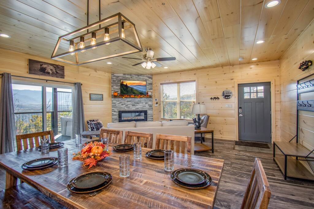 Dining and living area